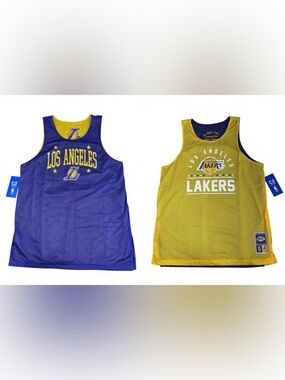 Lakers Reversible NBA Jersey Men’s Large Purple Gold Ultra Game NWT